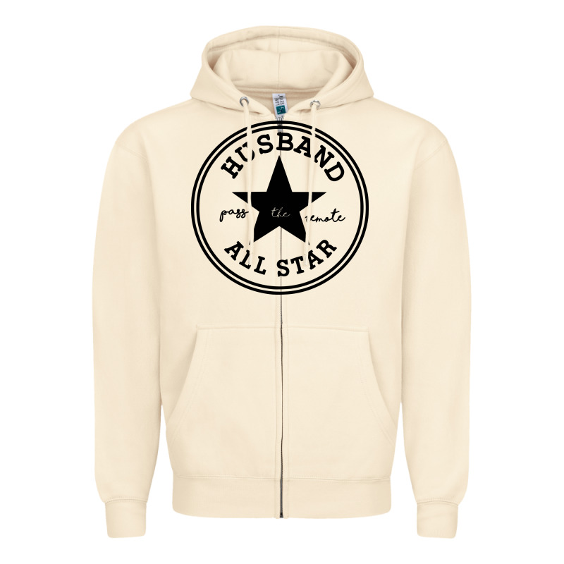 All Star Husband Zipper Hoodie by linhVisuals | Teevron