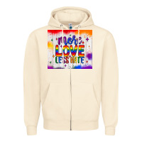 Sandshell more love less hate tumbler Zipper Hoodie - JahusDesignShop