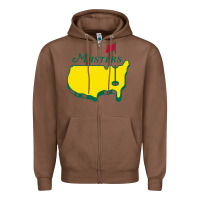 Chestnut MASTER GOLF TOURNAMENT Zipper Hoodie - linhVisuals