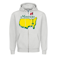 Dove Grey MASTER GOLF TOURNAMENT Zipper Hoodie - linhVisuals