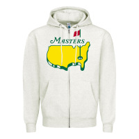 Oatmeal Heather MASTER GOLF TOURNAMENT Zipper Hoodie - linhVisuals