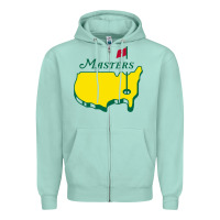 Seafoam MASTER GOLF TOURNAMENT Zipper Hoodie - linhVisuals