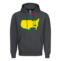 Smoke MASTER GOLF TOURNAMENT Zipper Hoodie - linhVisuals