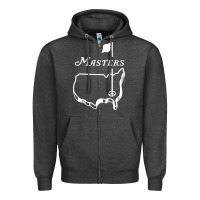 Charcoal Heather MASTER GOLF TOURNAMENT Zipper Hoodie - linhVisuals