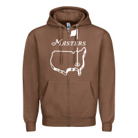 Chestnut MASTER GOLF TOURNAMENT Zipper Hoodie - linhVisuals