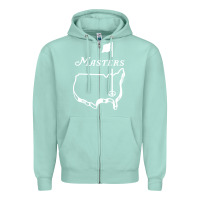 Seafoam MASTER GOLF TOURNAMENT Zipper Hoodie - linhVisuals