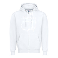 White MASTER GOLF TOURNAMENT Zipper Hoodie - linhVisuals