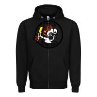 Black flying aces Zipper Hoodie - linhVisuals