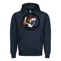Navy flying aces Zipper Hoodie - linhVisuals