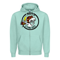 Seafoam flying aces Zipper Hoodie - linhVisuals