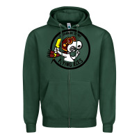 Sports Green flying aces Zipper Hoodie - linhVisuals