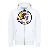White flying aces Zipper Hoodie - linhVisuals