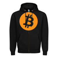 Black bitcoin ledger blockchain satoshi btc Zipper Hoodie - linhVisuals
