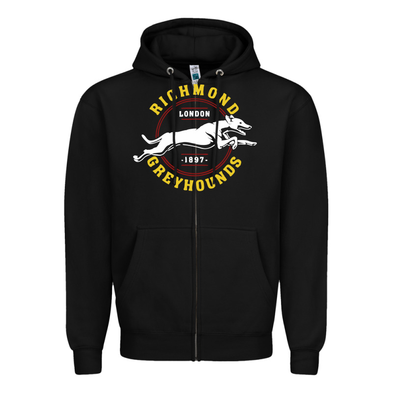 Richmond Greyhounds Lon Don 1897 Zipper Hoodie by linhVisuals | Teevron
