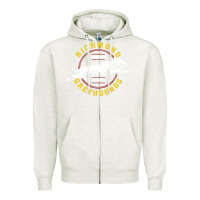 Oatmeal Heather Richmond Greyhounds Lon Don 1897 Zipper Hoodie - linhVisuals
