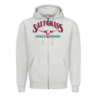 Dove Grey saltgrass steakhouse Zipper Hoodie - linhVisuals
