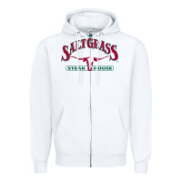 White saltgrass steakhouse Zipper Hoodie - linhVisuals