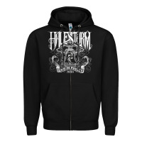 Black halestorm Zipper Hoodie - linhVisuals