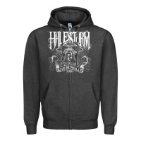 Charcoal Heather halestorm Zipper Hoodie - linhVisuals