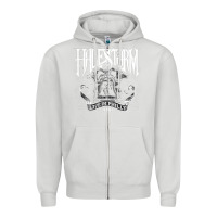 Dove Grey halestorm Zipper Hoodie - linhVisuals