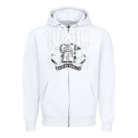 White halestorm Zipper Hoodie - linhVisuals