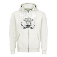 Oatmeal Heather halestorm Zipper Hoodie - linhVisuals