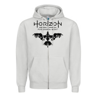 Dove Grey HORIZON FORBIDDEN WEST Zipper Hoodie - linhVisuals