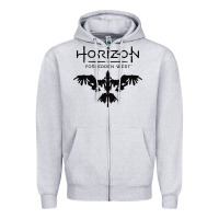 Heather Grey HORIZON FORBIDDEN WEST Zipper Hoodie - linhVisuals