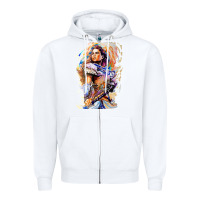 White ALOY - HORIZON FORBIDDEN WEST Zipper Hoodie - linhVisuals