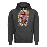 Charcoal Heather ALOY - HORIZON FORBIDDEN WEST Zipper Hoodie - linhVisuals