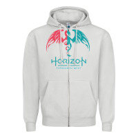 Dove Grey HORIZON FORBIDDEN WEST Zipper Hoodie - linhVisuals