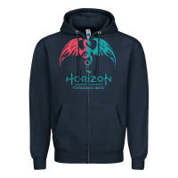 Navy HORIZON FORBIDDEN WEST Zipper Hoodie - linhVisuals