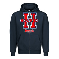 Navy howard 1867 university Zipper Hoodie - linhVisuals