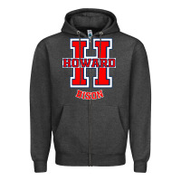 Charcoal Heather howard 1867 university Zipper Hoodie - linhVisuals