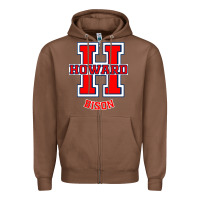 Chestnut howard 1867 university Zipper Hoodie - linhVisuals