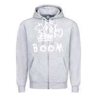 Heather Grey arcane league of legends jinx boom Zipper Hoodie - linhVisuals