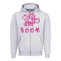 Heather Grey arcane league of legends jinx boom Zipper Hoodie - linhVisuals