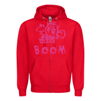 Red arcane league of legends jinx boom Zipper Hoodie - linhVisuals
