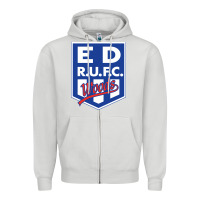 Dove Grey eastwood rugby Zipper Hoodie - linhVisuals