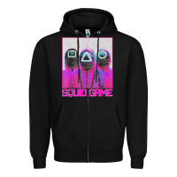 Black spoky squids games Zipper Hoodie - linhVisuals