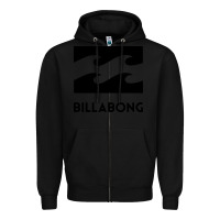 Black billabong Zipper Hoodie - linhVisuals