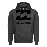 Charcoal Heather billabong Zipper Hoodie - linhVisuals