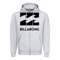 Heather Grey billabong Zipper Hoodie - linhVisuals