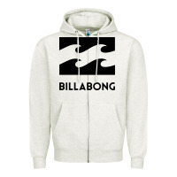 Oatmeal Heather billabong Zipper Hoodie - linhVisuals
