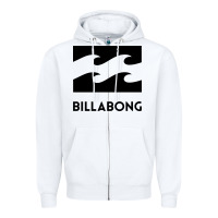White billabong Zipper Hoodie - linhVisuals