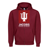 Burgundy jacobs, school of music Zipper Hoodie - linhVisuals