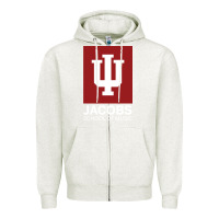 Oatmeal Heather jacobs, school of music Zipper Hoodie - linhVisuals