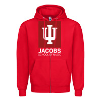 Red jacobs, school of music Zipper Hoodie - linhVisuals