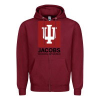 Burgundy jacobs, school of music Zipper Hoodie - linhVisuals
