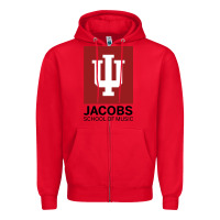 Red jacobs, school of music Zipper Hoodie - linhVisuals